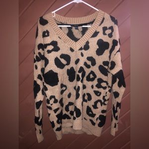 Leopard Print Sweater Size S